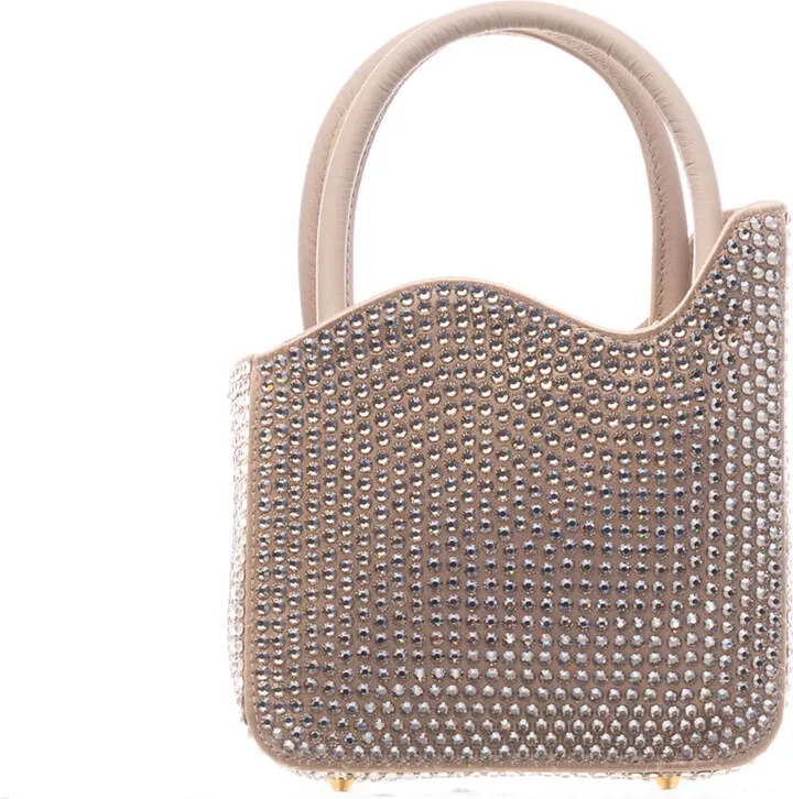 Ivy Micro Bag With All Over Rhinestones