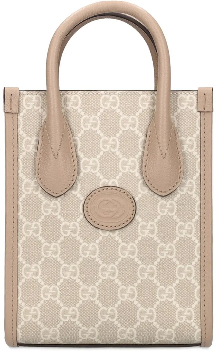 GG Supreme mini canvas tote