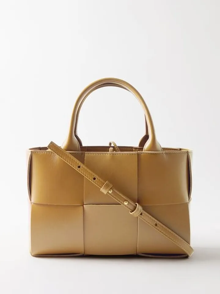 Arco Mini Intrecciato-leather Tote Bag