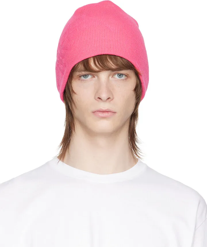 Stüssy Pink Logo Beanie