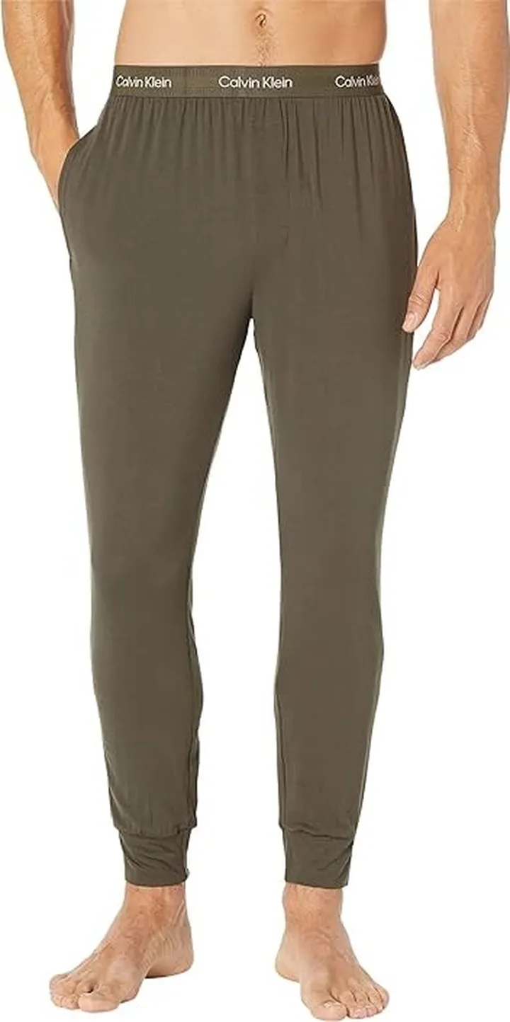 Calvin Klein Underwear Eco Pure Modal Lounge Joggers (Process Green) Men's Clothing