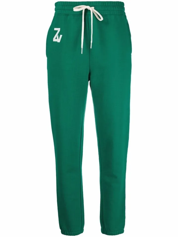Logo-Print Cotton Track Pants
