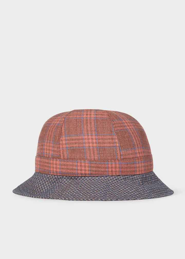 Wool Check Bucket Hat
