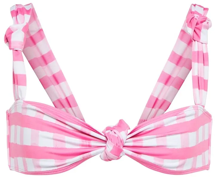 Le Haut Vichy checked bikini top