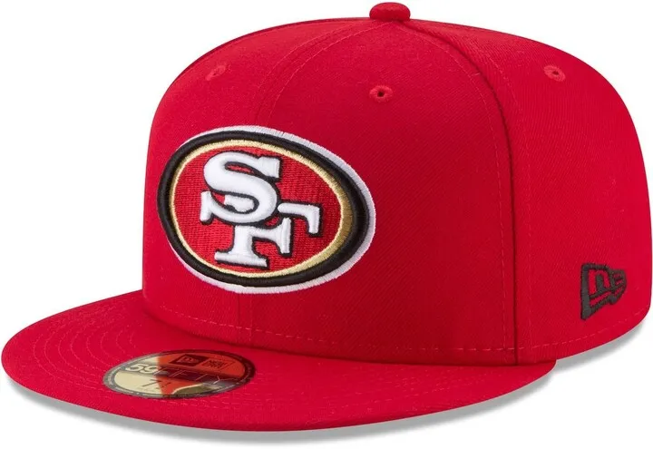 Men's New Era Scarlet San Francisco 49Ers Team 49Fifty Fitted Hat