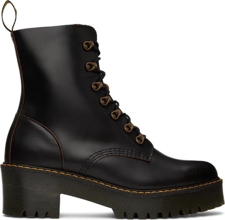 Dr. Martens Black Leona Boots