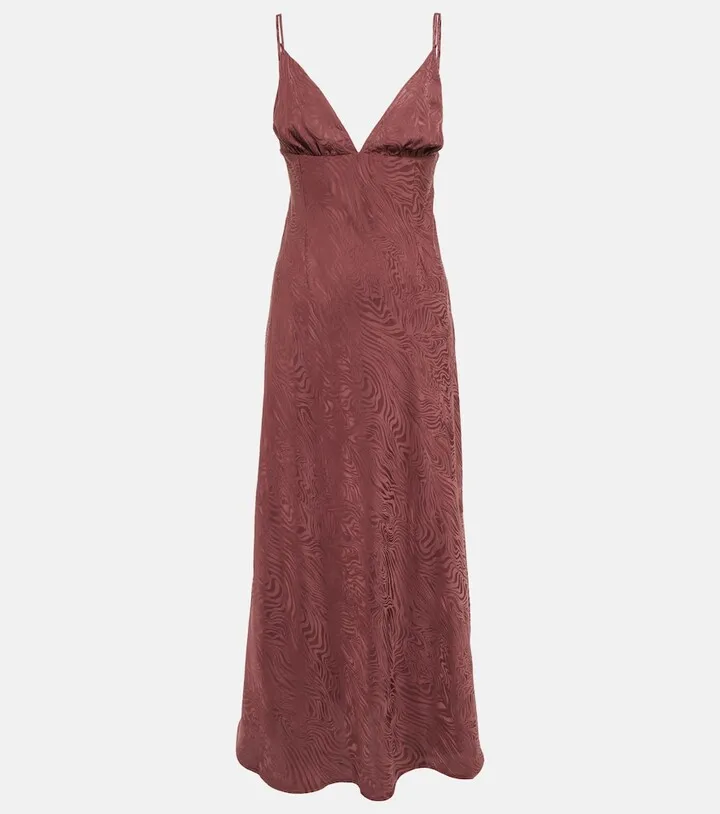 Palermo jacquard maxi dress