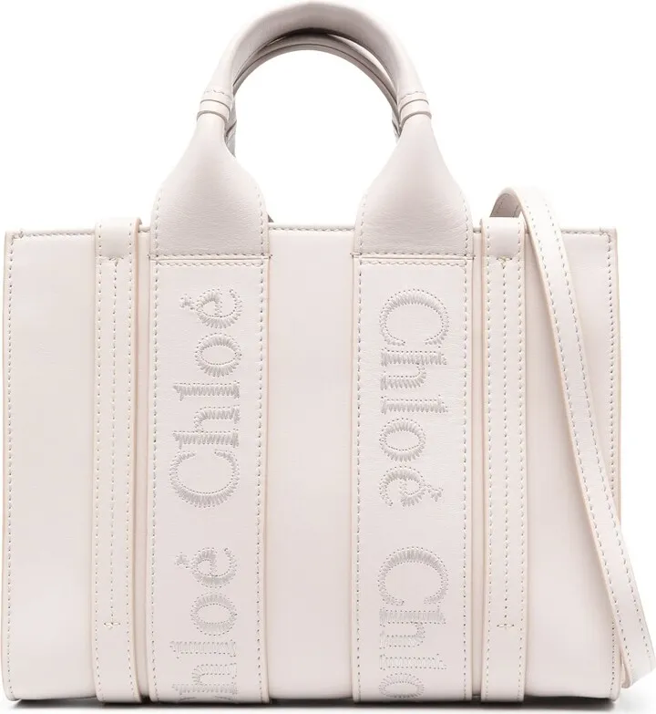 Logo-Tape Detail Tote Bag