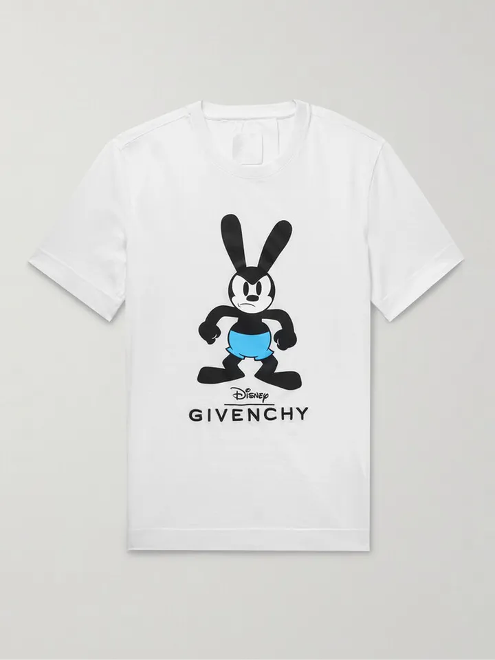 + Disney Logo-Print Cotton-Jersey T-Shirt