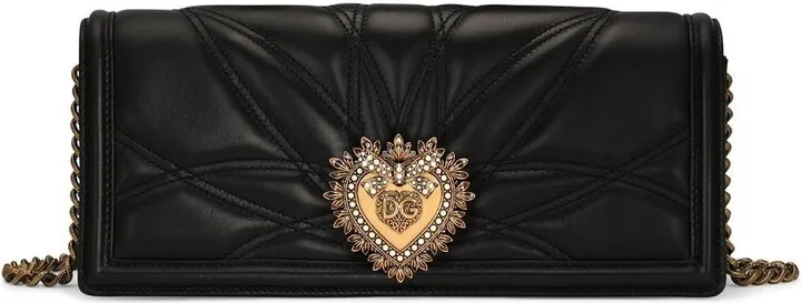 Black Devotion Quilted Shoulder Bag