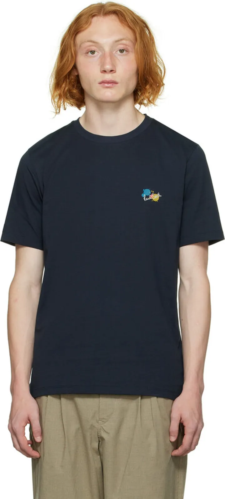 Paul Smith Navy Paint Splatter T-Shirt