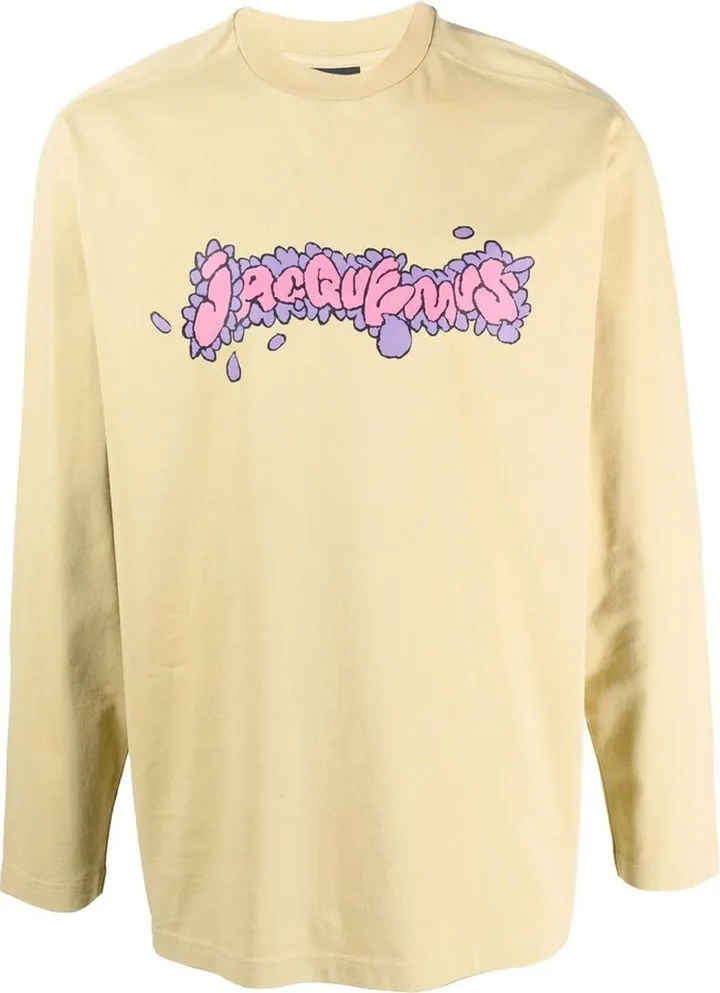 daisy-print long-sleeve T-shirt
