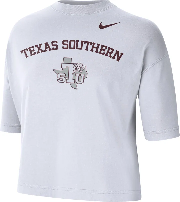 Nike Women's College (Texas Southern) Boxy T-Shirt in White