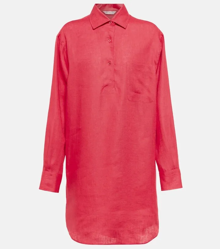 Andre linen shirt dress