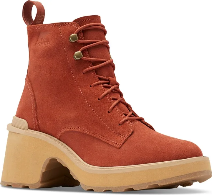 Sorel Women's Hi-Line Lace-Up Lug Combat Boots Women's Shoes