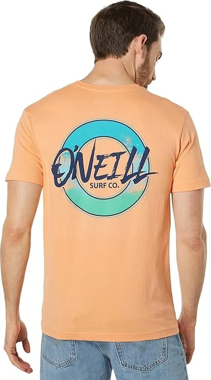 O'Neill Link Short Sleeve Tee (Cantaloupe) Men's Clothing