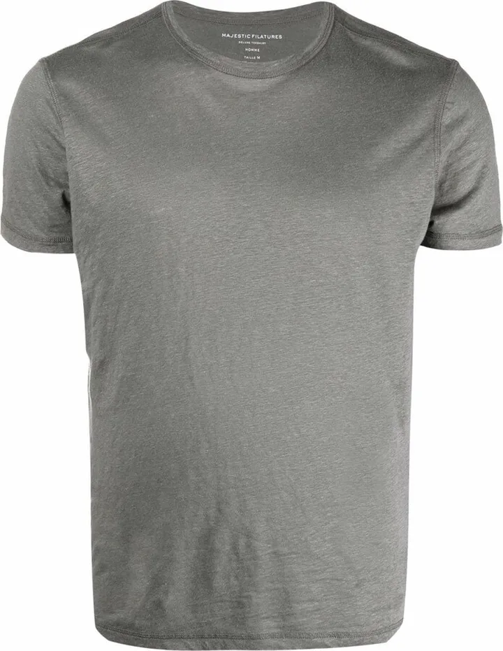 linen-blend T-shirt