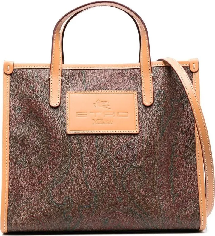 Paisley-Print Tote Bag