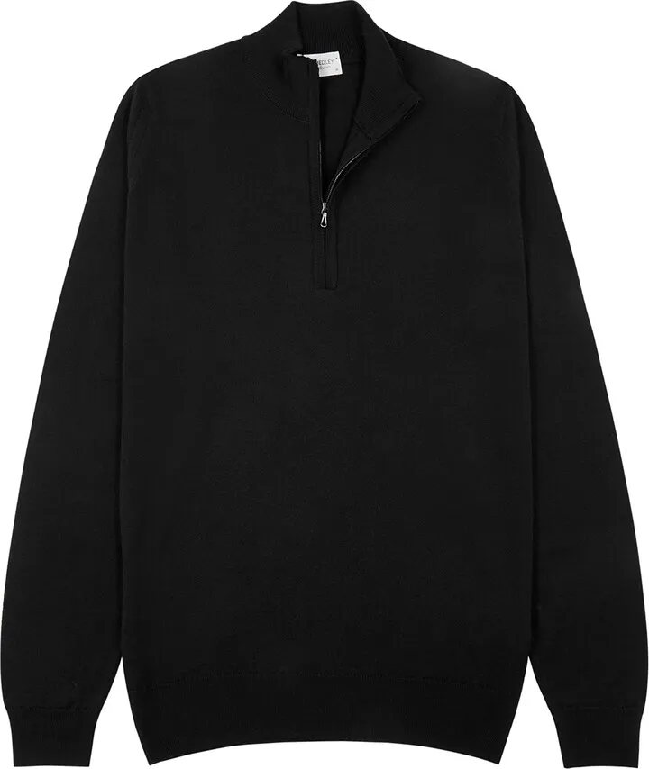 John Smedley Tapton Half-zip Wool Jumper