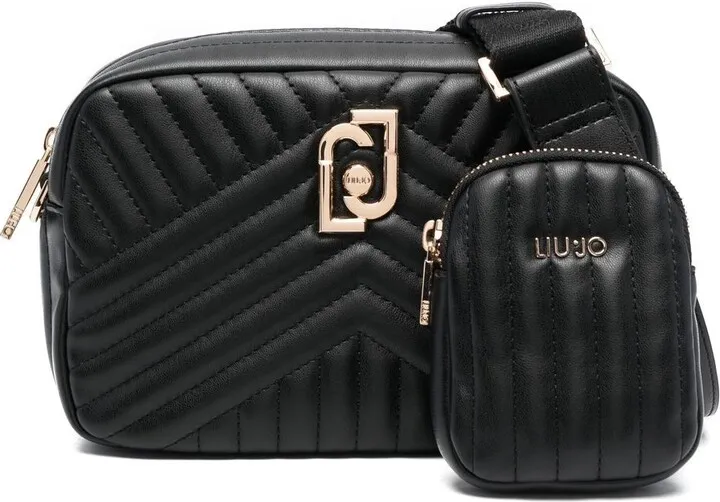 Quilted Faux-Leather Shoulder Bag