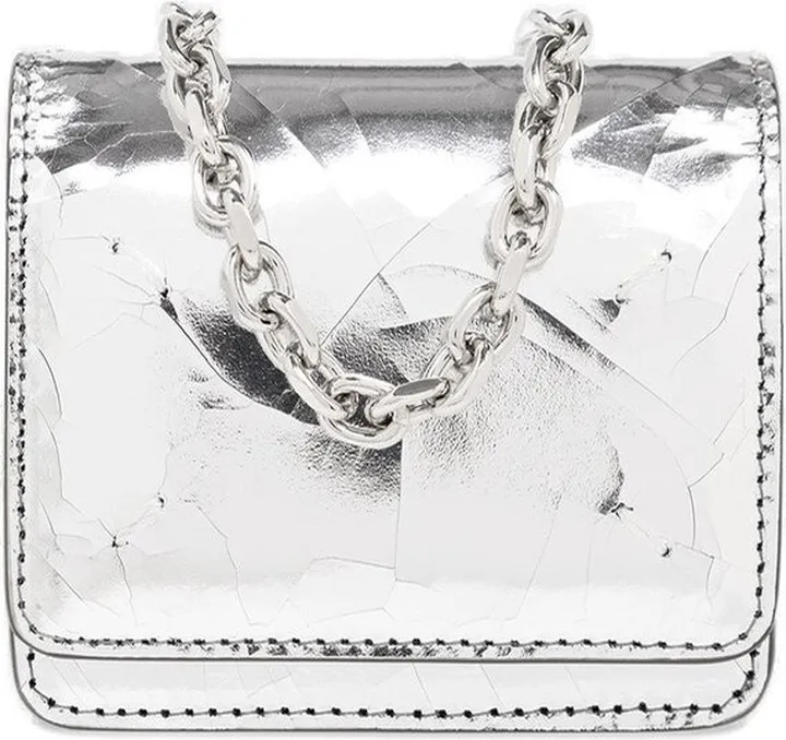 Maison Margiela Metallic-Finish Chain-Linked Crossbody Bag
