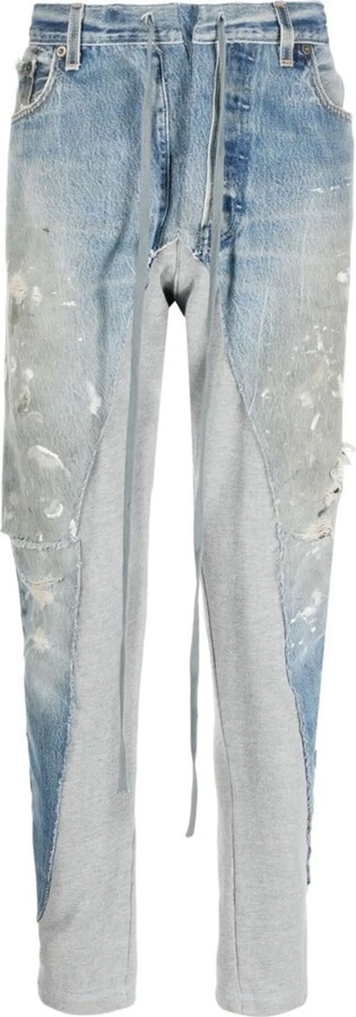 Panelled Straight-Leg Trousers