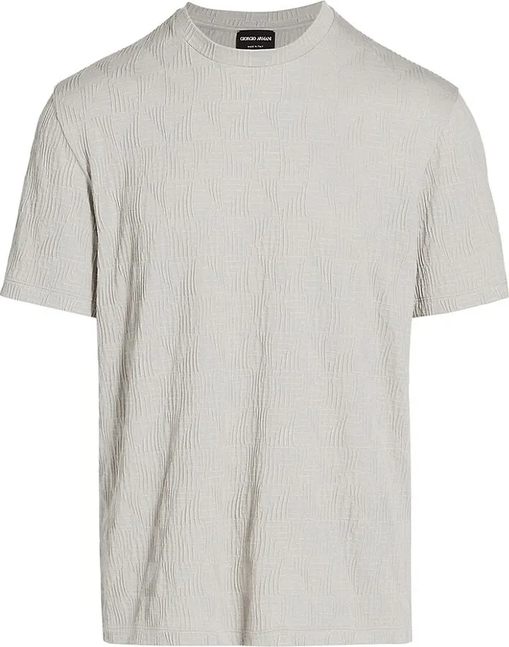 Chain Jacquard Knit T-Shirt