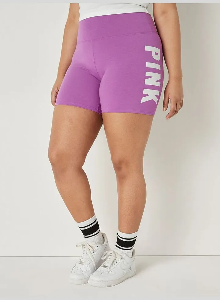 6" Cotton High Waist Biker Shorts