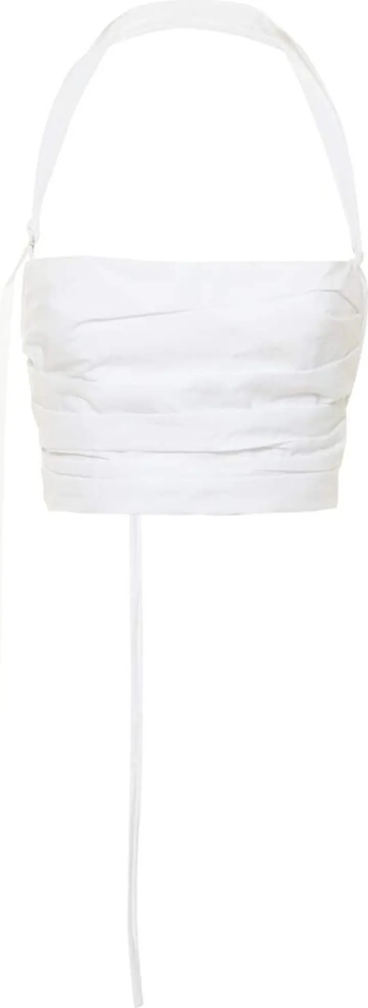 Le Haut Amidu cropped cotton halter top