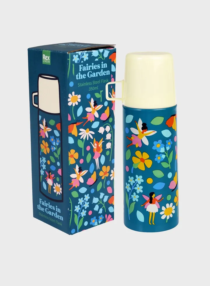 Fairies In The Garden Flask And Cup