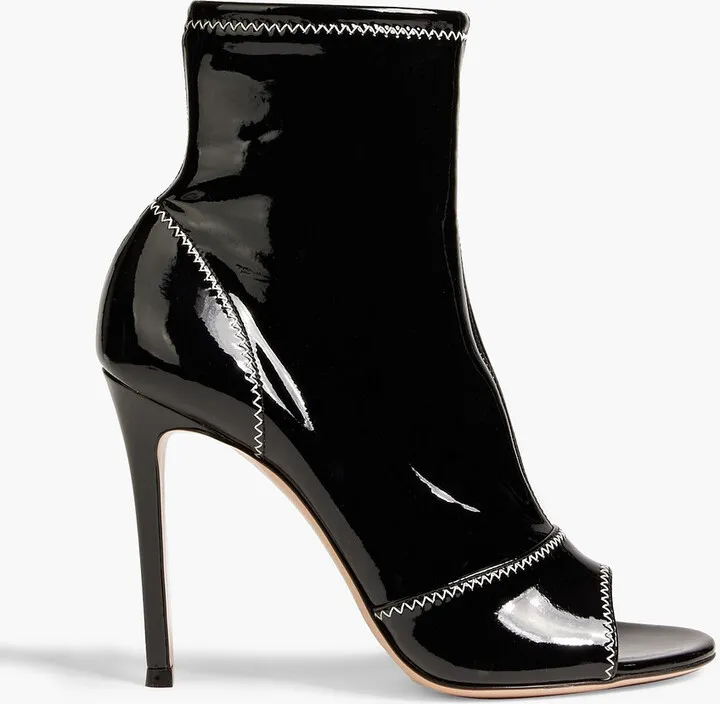Risqué vinyl ankle boots