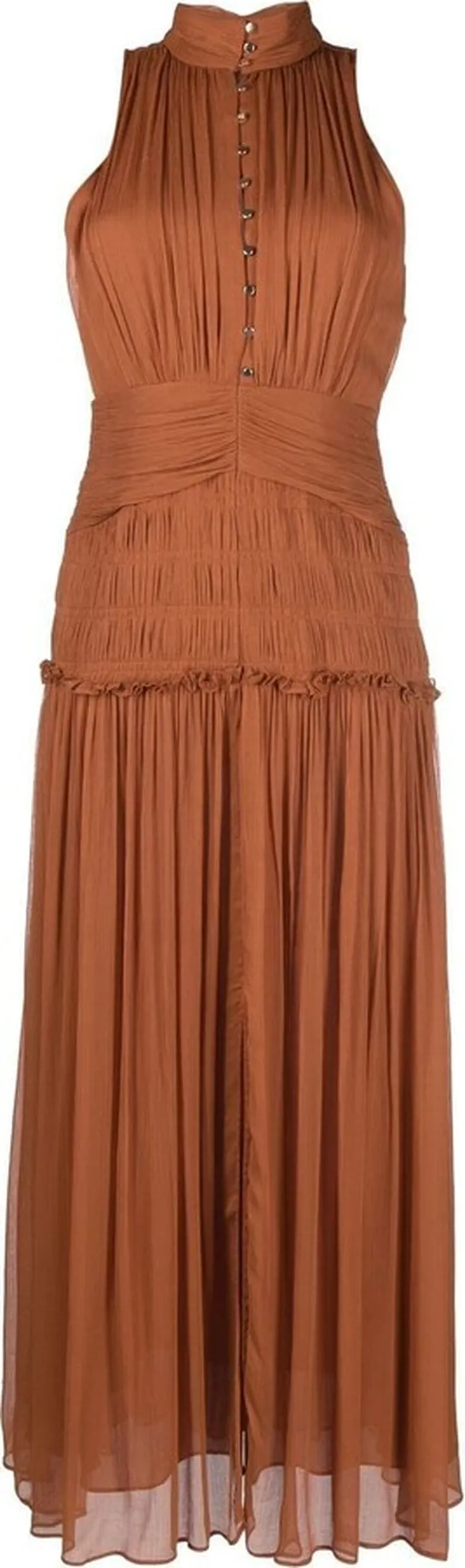 Noemi sleeveless button-front dress