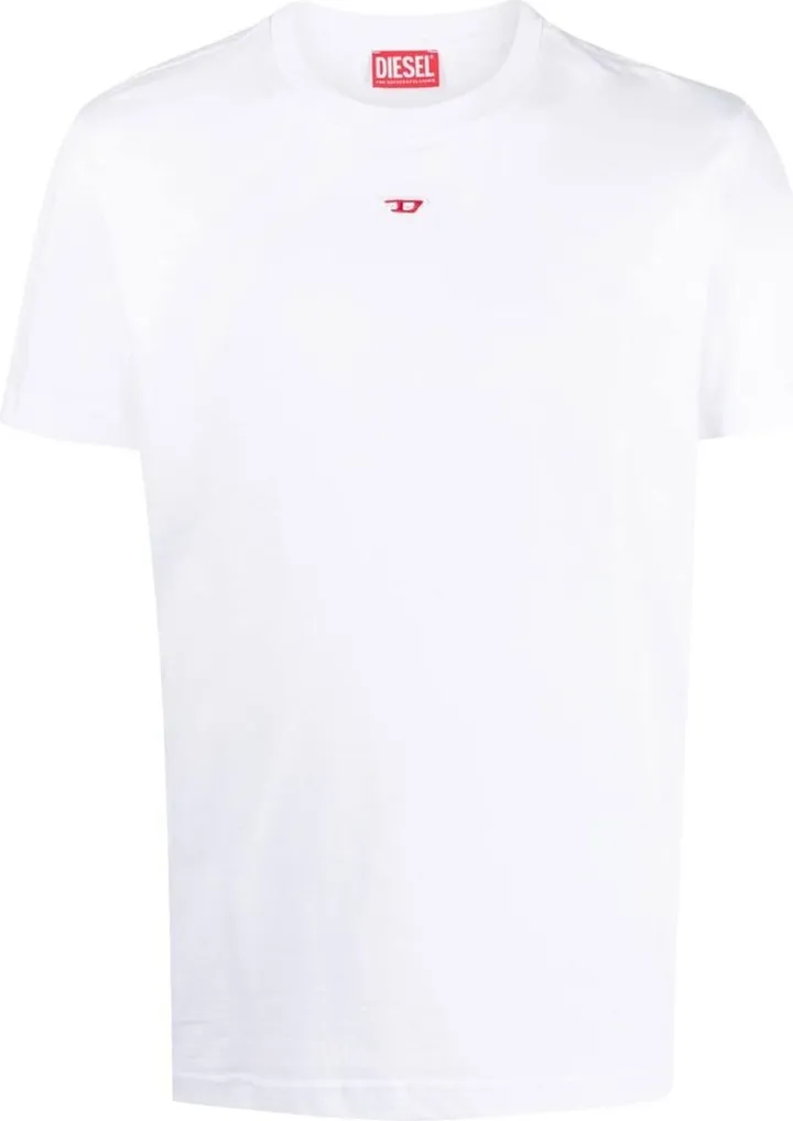 embroidered-logo detail T-shirt