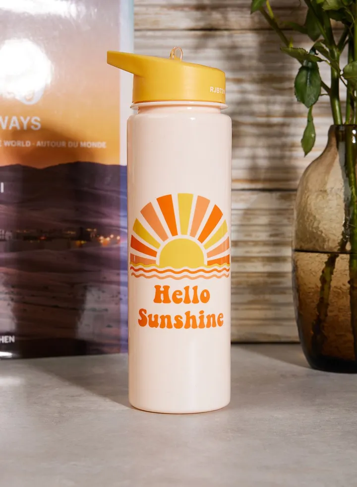Hello Sunshine Plastic Water Bottle