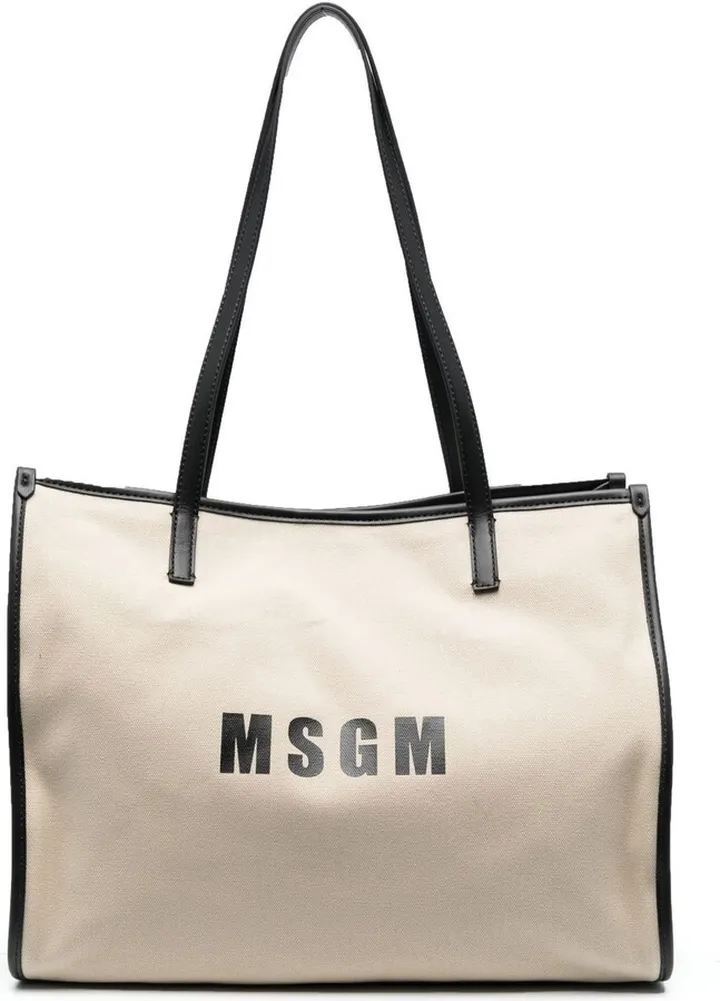 Logo-Print Cotton-Blend Tote Bag