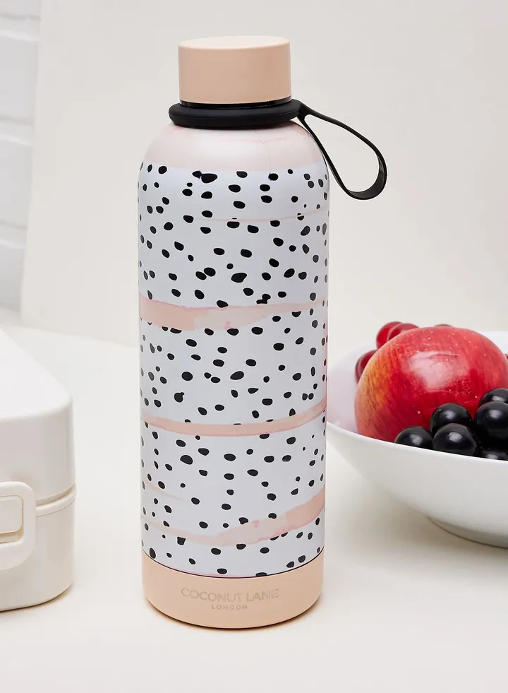 Pink Dotted Water Bottle