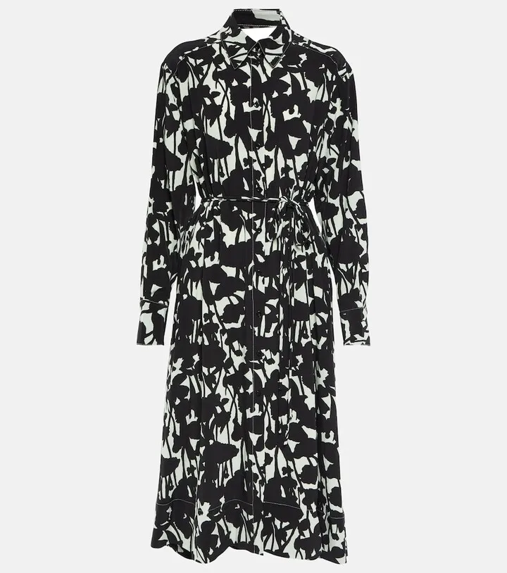 Floral shirt dress