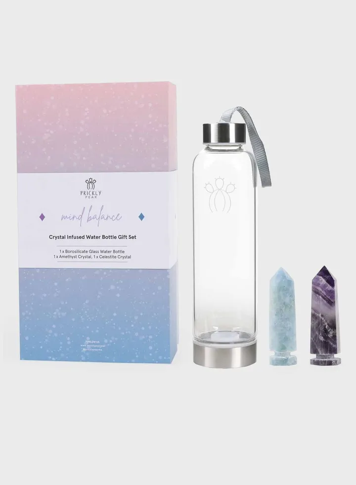 Mind Balance Crystal Infused Water Bottle
