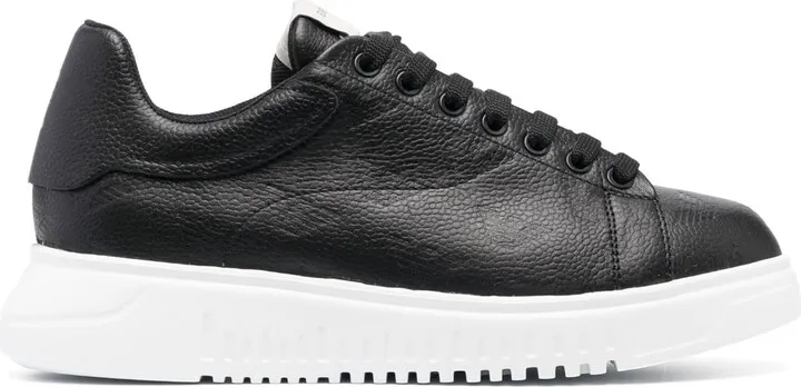 Pebbled Low-Top Sneakers