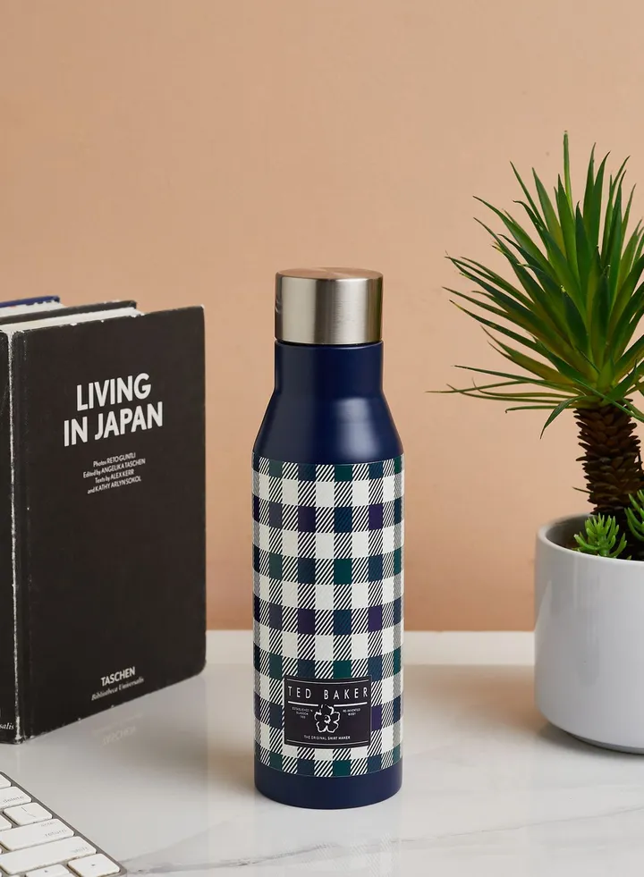 Ronne House Check Water Bottle