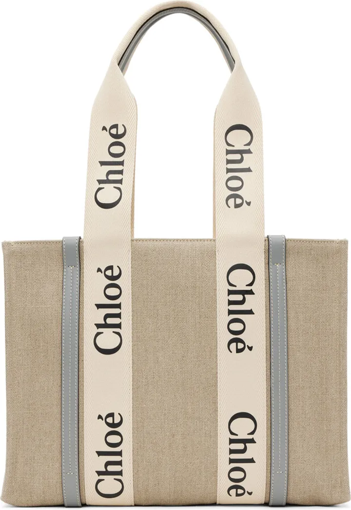 Chloé Beige Medium Woody Tote