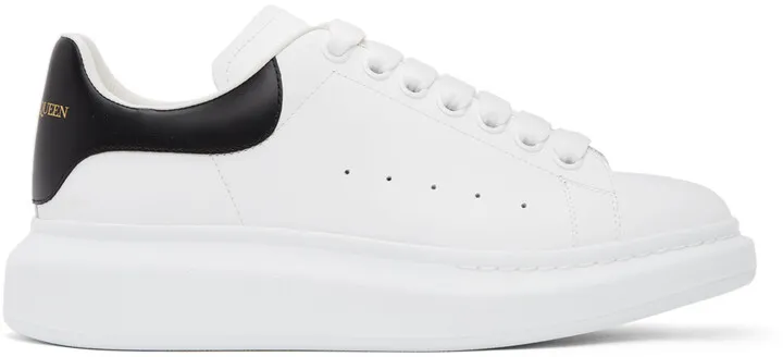 Alexander McQueen White & Black Oversized Sneakers