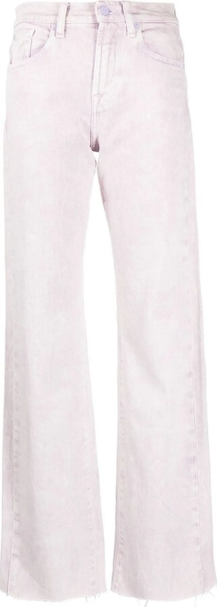 Raw-Hem Bootcut Jeans