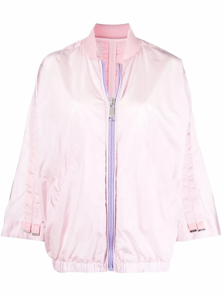 Wide-Sleeve Bomber Jacket