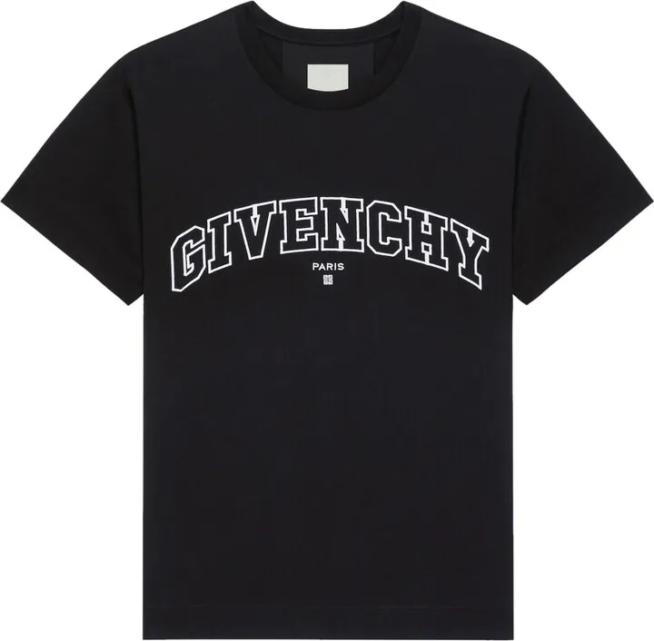 Classic Fit College Embroidery T-shirt