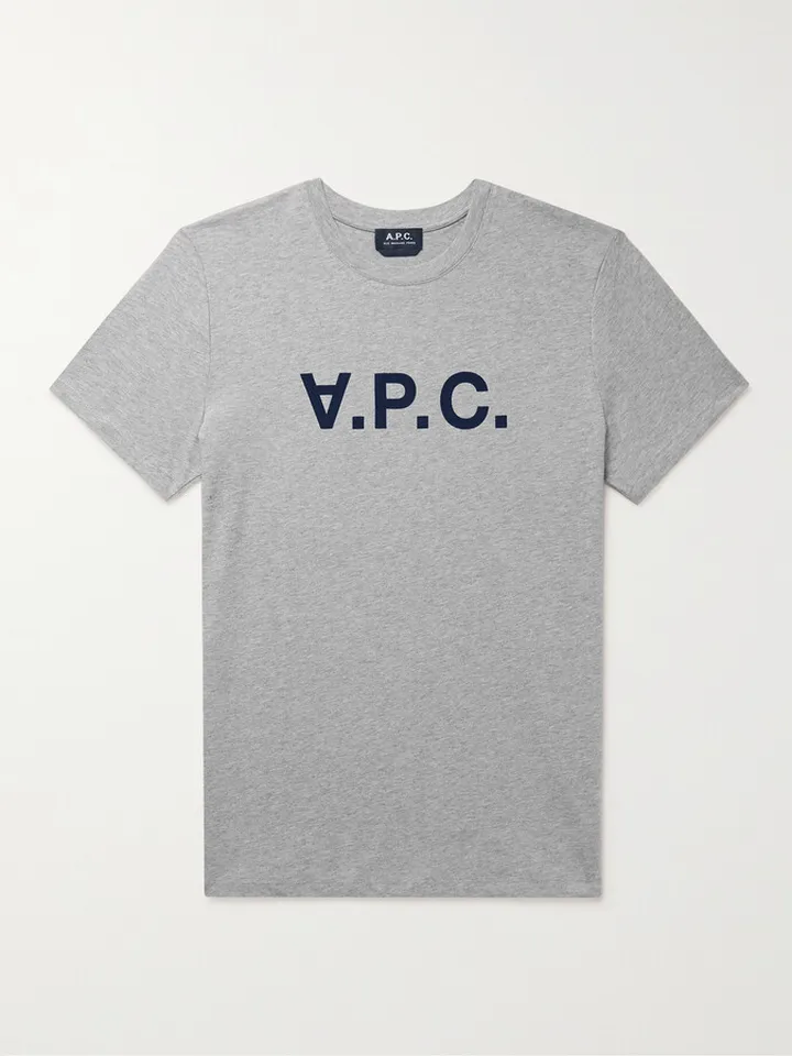 Logo-Flocked Cotton-Jersey T-Shirt