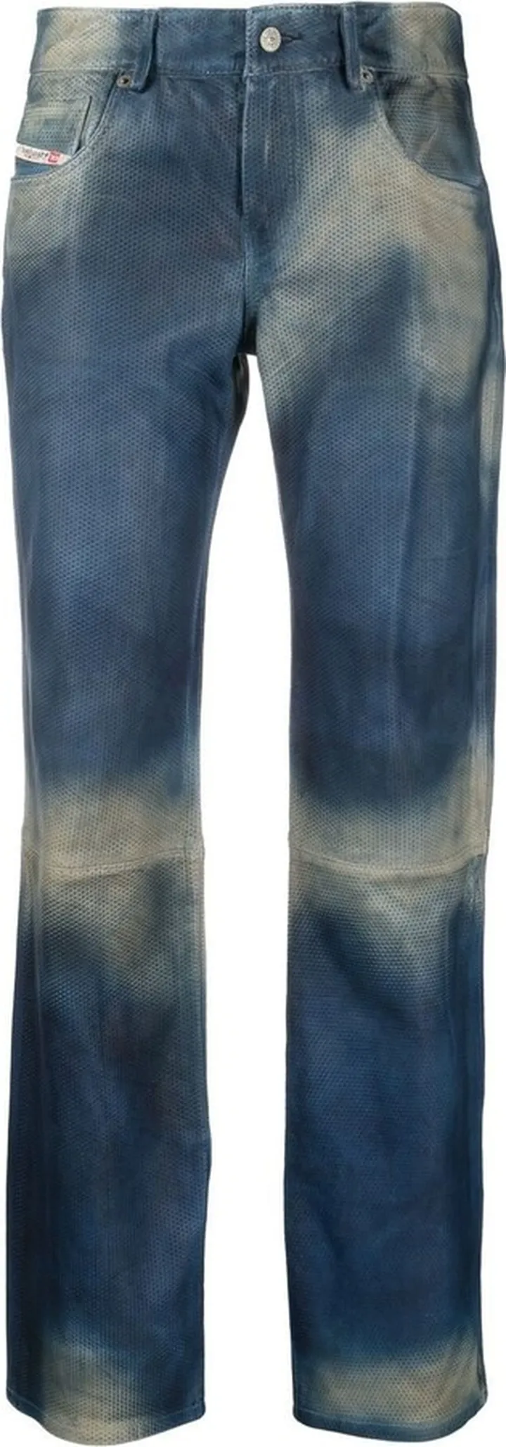 L-Texa slim-fit leather trousers