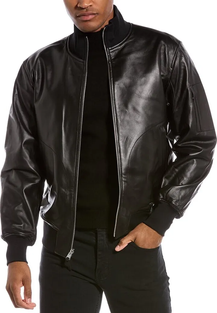 Mackage Easton Leather Bomber Jacket