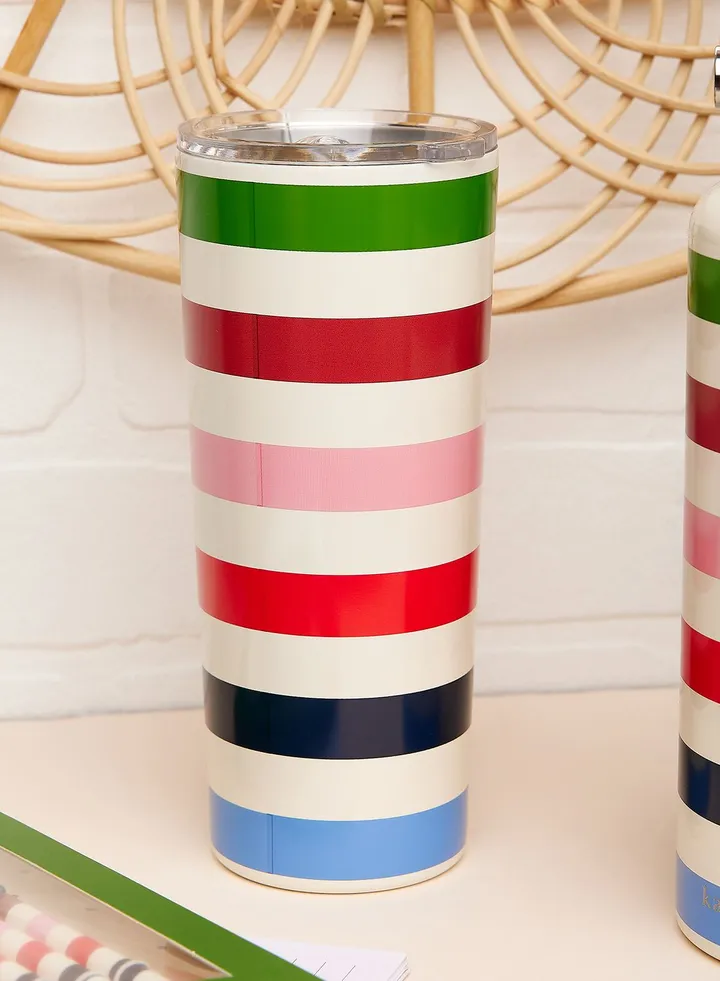 Stainless Steel Tumbler, Adventure Stripe