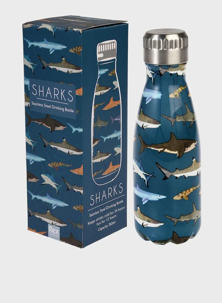 Sharks 260Ml Stainless Steel Bottle